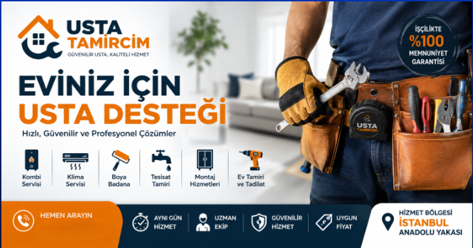 Usta Tamircim teknik servis, bakım, onarım ve montaj hizmetleri